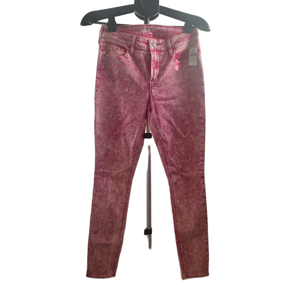 Old Navy Denim - Old Navy Pink Acid Wash Rockstar Super Skinny Jeans
